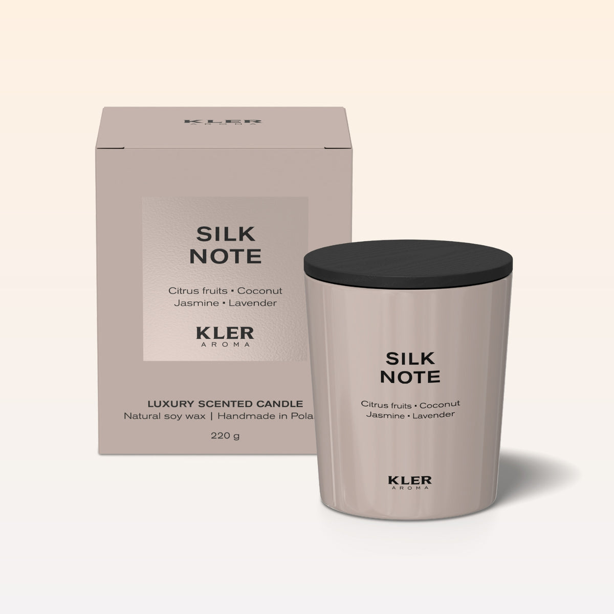 KLER AROMA ŚWIECA SOJOWA SILK NOTE